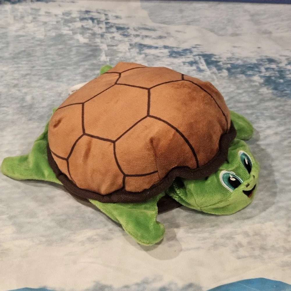 Turtle‎ Hand Puppet Plush Green Brown Interactive Kids Toy Animal Puppet READ